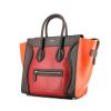 Bolso de mano Celine Luggage modelo mediano en cuero marrón, naranja y rojo - 00pp thumbnail