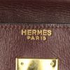 Hermes Kelly 35 cm handbag in burgundy box leather - Detail D4 thumbnail