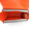 Celine Trapeze medium model handbag in black and grey leather and orange suede - Detail D3 thumbnail