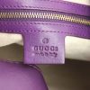 Gucci Jackie medium model shoulder bag in purple leather - Detail D4 thumbnail