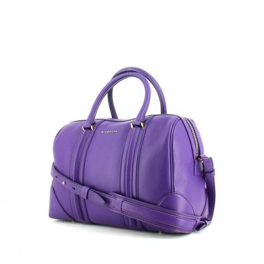 Sac à main Givenchy Lucrezia en cuir violet