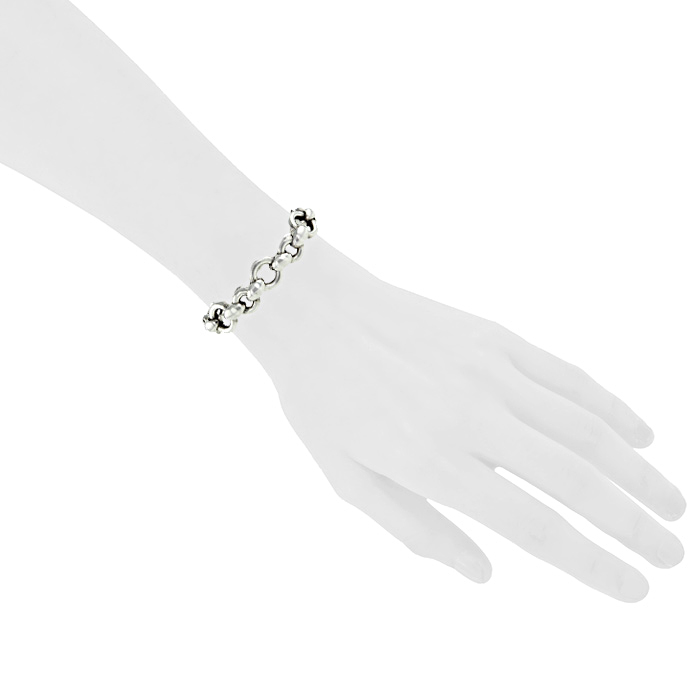 Brazalete articulado Hermes en plata - Detail D1