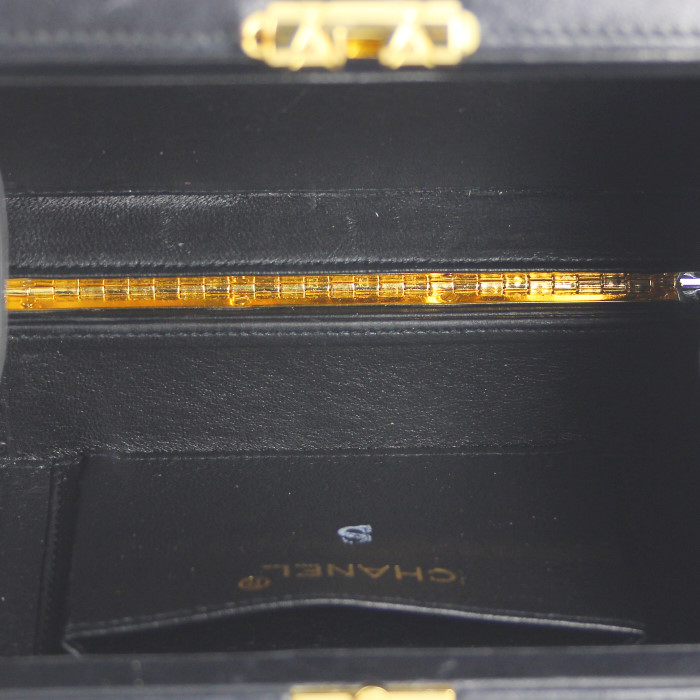 Borsa a secchiello in pelle nera - Detail D2