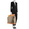 Bolsa de viaje Louis Vuitton Steamer Bag - Travel Bag en lona Monogram y cuero natural - Detail D1 thumbnail