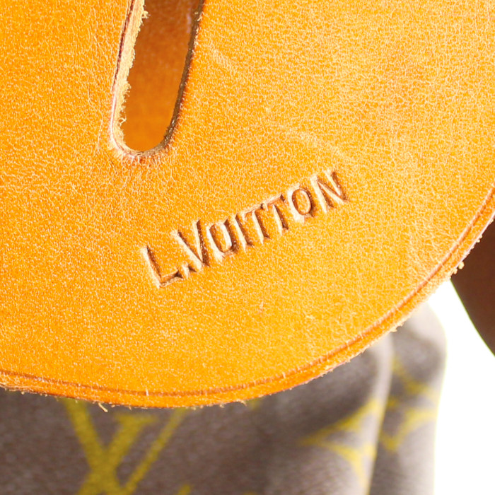 Louis Vuitton Steamer Bag - Travel Bag travel bag in monogram canvas and natural leather - Detail D3