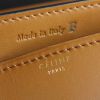 Bolso de mano Celine Classic Box en cuero box bicolor negro y color caramelo - Detail D4 thumbnail
