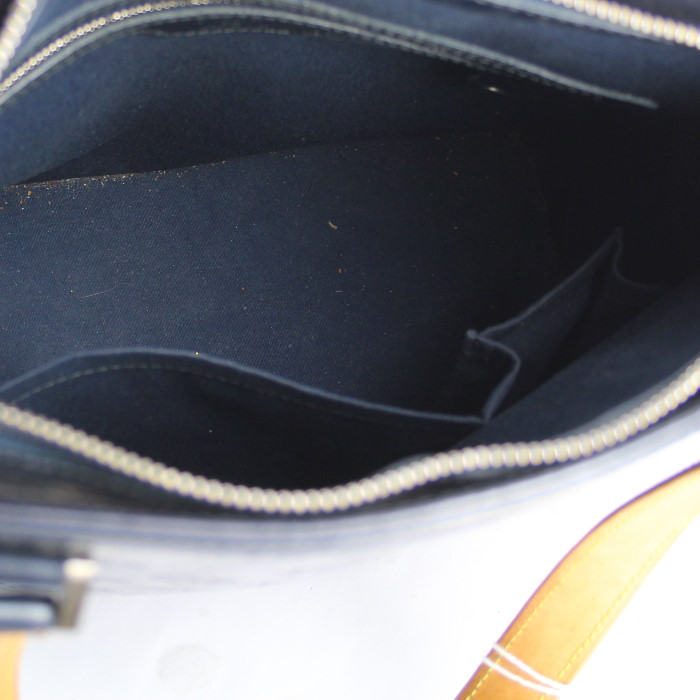 Borsa in pelle monogram blu elettrico - Detail D2