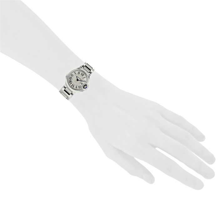 Cartier Ballon Bleu De Cartier watch in stainless steel Ref:  3009 Circa  2000 - Detail D1