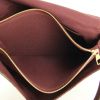 Louis Vuitton shoulder bag in ebene damier canvas and brown leather - Detail D2 thumbnail