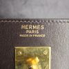 Hermes Kelly 32 cm bag worn on the shoulder or carried in the hand in brown box leather - Detail D3 thumbnail