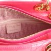 Dior Lady Dior handbag in candy pink patent leather - Detail D4 thumbnail
