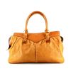 Saint Laurent handbag in gold leather - 360 thumbnail