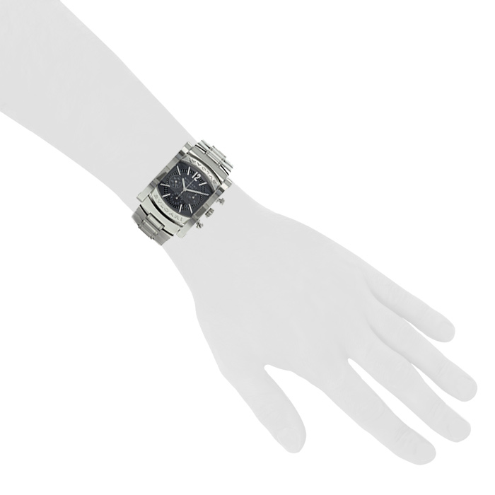 Bulgari Assioma-Automatique watch in stainless steel Circa 2006 - Detail D1