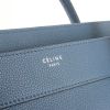 Sac à main Celine Luggage moyen modèle en cuir grainé bleu-gris - Detail D4 thumbnail