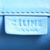 Shopping bag Celine Gusset in pelle beige e turchese - Detail D3 thumbnail
