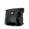 Chanel shopping bag in black leather - 00pp thumbnail