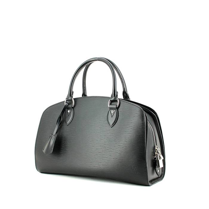 Louis Vuitton - Authenticated Pont Neuf Handbag - Leather Black Plain for Women, Very Good Condition