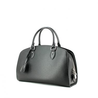 Borsa Louis Vuitton Pont Neuf modello grande in pelle Epi nera
