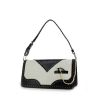 Bolso de mano Dior D'Trick en charol negro y blanco - 00pp thumbnail