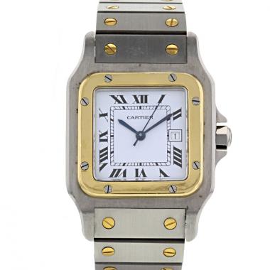 Cartier Santos watch in gold and stainless steel Circa 1990