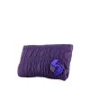 Bolsito de mano Dior en cuero violeta - 00pp thumbnail