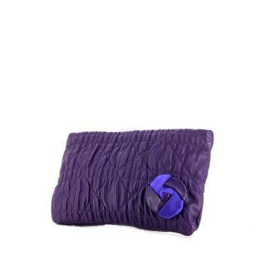 Dior pouch in purple leather