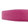 Ceinture Hermes en cuir grainé uni-ton rose-framboise - Detail D1 thumbnail