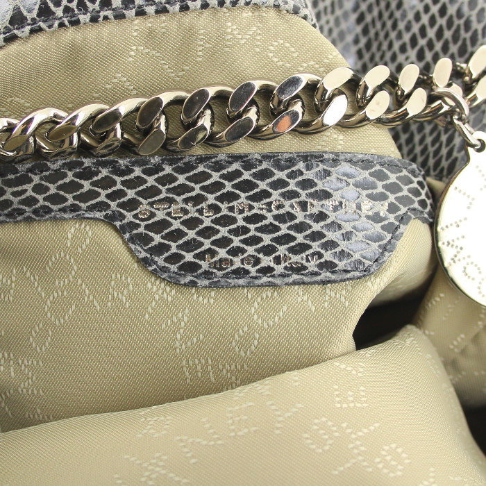 Borsa/pochette in tela nera e bianca con motivo - Detail D3