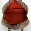 Bolso de mano Louis Vuitton en lona a cuadros ébano y cuero marrón - Detail D2 thumbnail