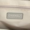 Chanel shopping bag in silver monogram canvas and silver leather - Detail D3 thumbnail