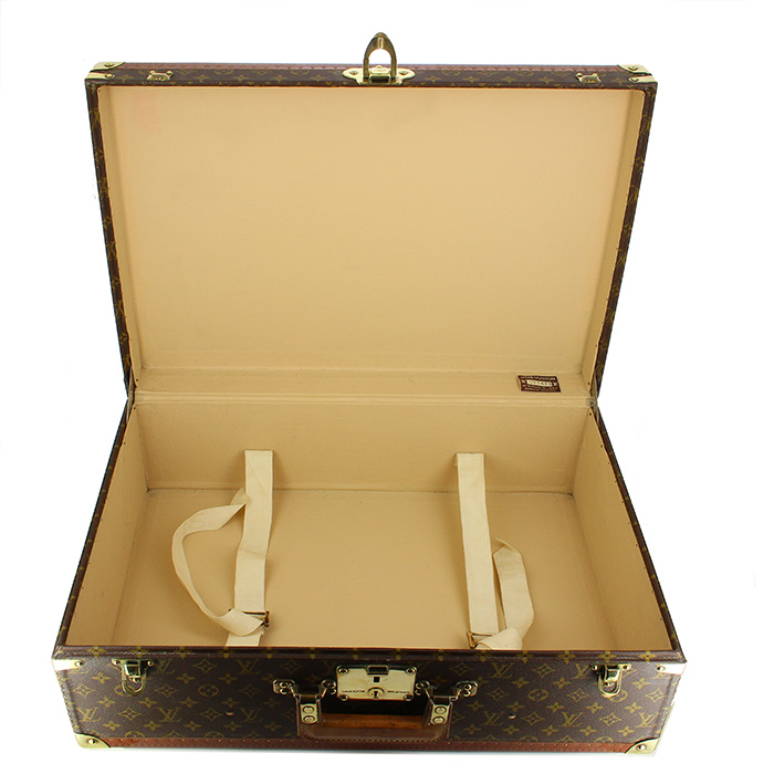 Louis Vuitton Alzer 80 - Trunk suitcase in monogram canvas and leather - Detail D2