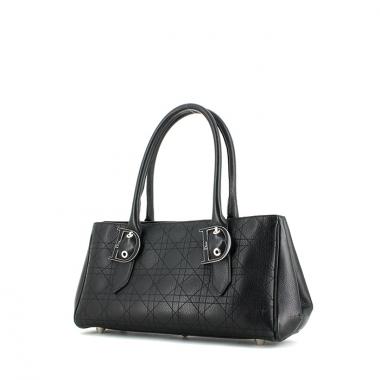 Borsa Dior in pelle nera cannage