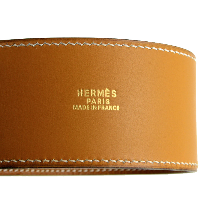 Cintura Médor in pelle Epsom gold - Detail D1