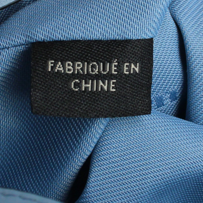 Bolso bandolera Coach en cuero azul y negro - Detail D4