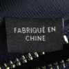 Coach shoulder bag in navy blue leather - Detail D4 thumbnail