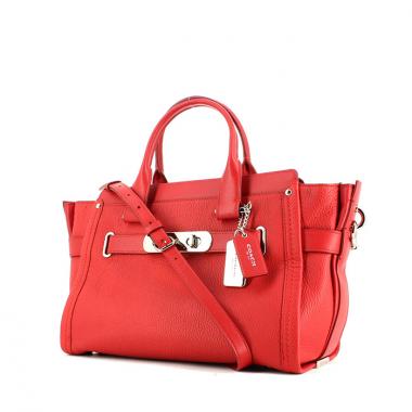 Borsa in pelle martellata rossa
