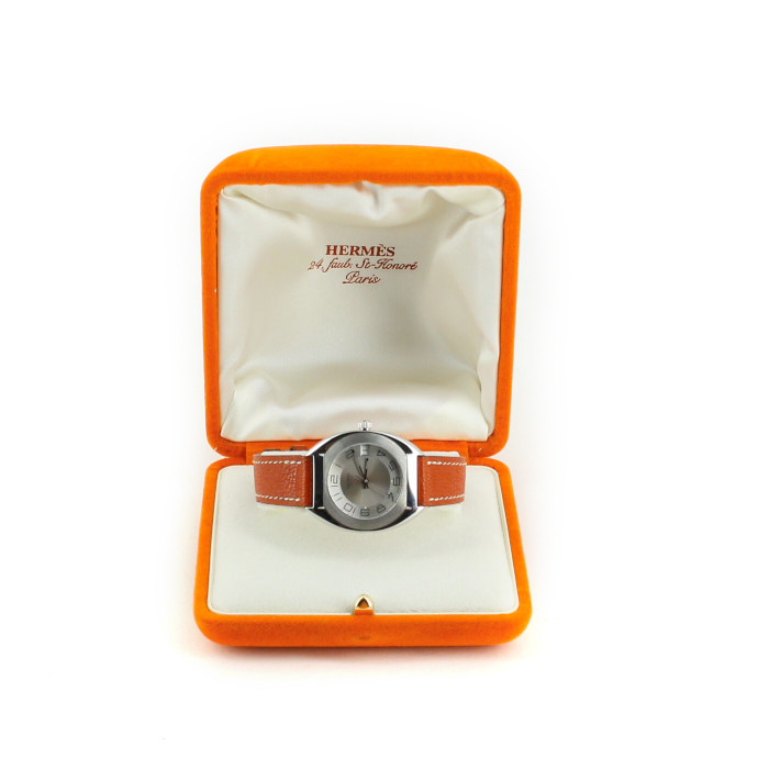 Orologio Hermes Espace in acciaio Circa  1990