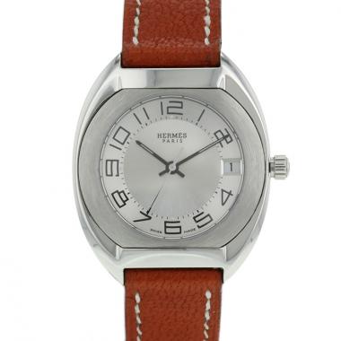Orologio Hermes Espace in acciaio Circa  1990