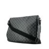Bolso zurrón Louis Vuitton District en lona a cuadros revestida gris antracita - 00pp thumbnail
