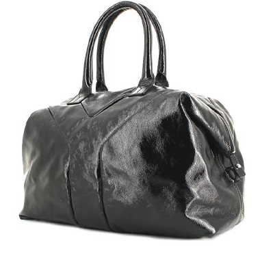 Yves Saint Laurent Easy handbag in black patent leather