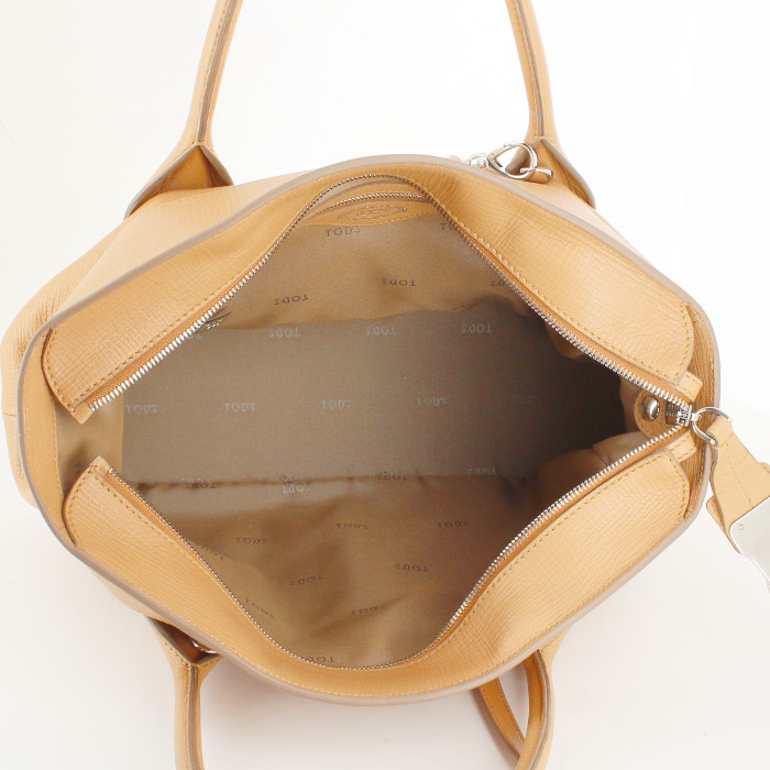 Tod's handbag in beige leather - Detail D2