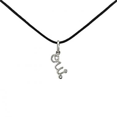 Pendentif Dior Oui en or blanc et diamant