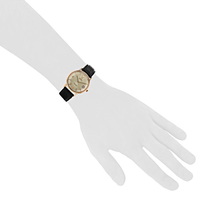 Omega Seamaster de Ville watch in pink gold Circa  1960 - Detail D1