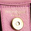 Yves Saint Laurent Saint-Tropez handbag in varnished pink suede and pink leather - Detail D3 thumbnail