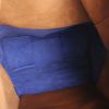 Bolso de mano Celine en cuero bicolor marrón y azul - Detail D2 thumbnail