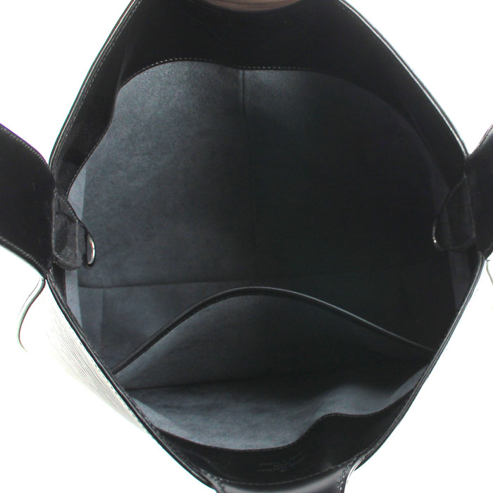 Bolso para llevar al hombro Louis Vuitton en cuero Epi negro - Detail D2
