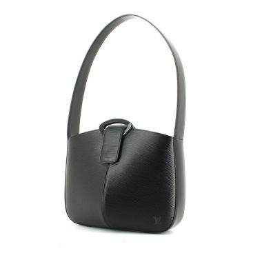 Sac porté épaule Louis Vuitton en cuir épi noir