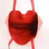 Hermes shopping bag in red and pink bicolor leather - Detail D2 thumbnail