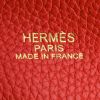Sac cabas Hermes en cuir bicolore rouge et rose - Detail D3 thumbnail