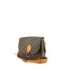Louis Vuitton Saint Cloud en lona Monogram marrón y cuero natural - 00pp thumbnail